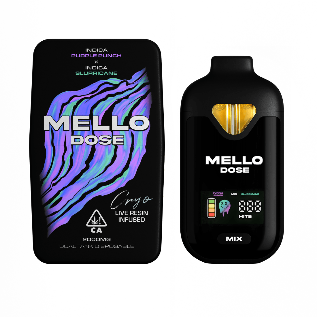 Purple Punch × Slurricane — Mello Dose device